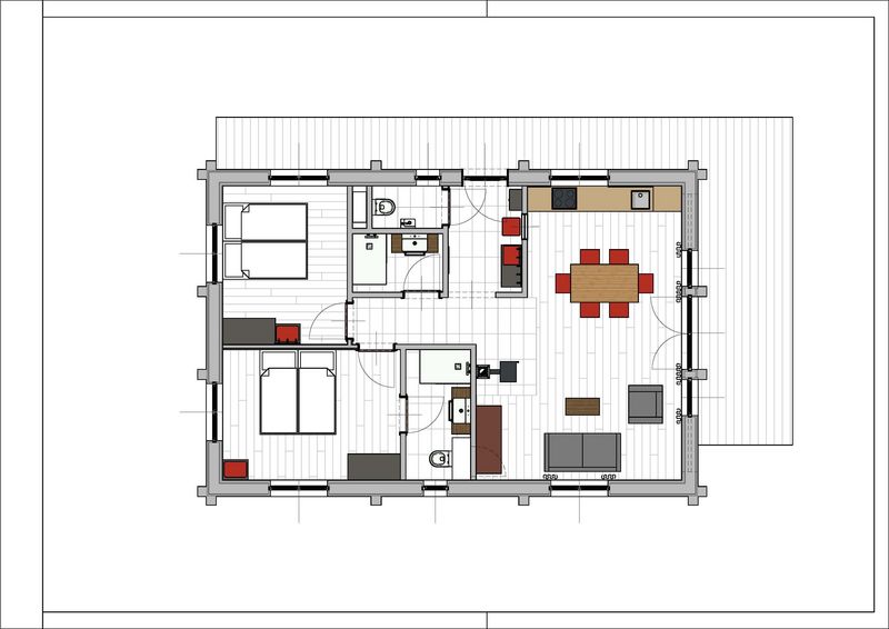 [Translate to English:] Floor Plan Landhaus
